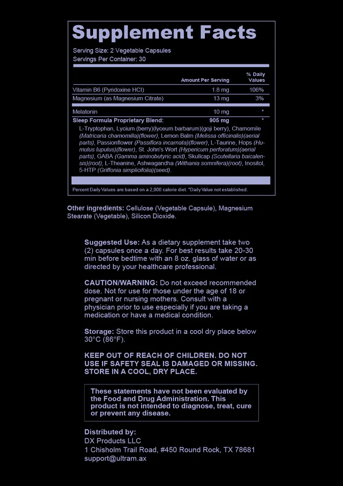Ultramax Recharge - Sleep Formula - Image 6